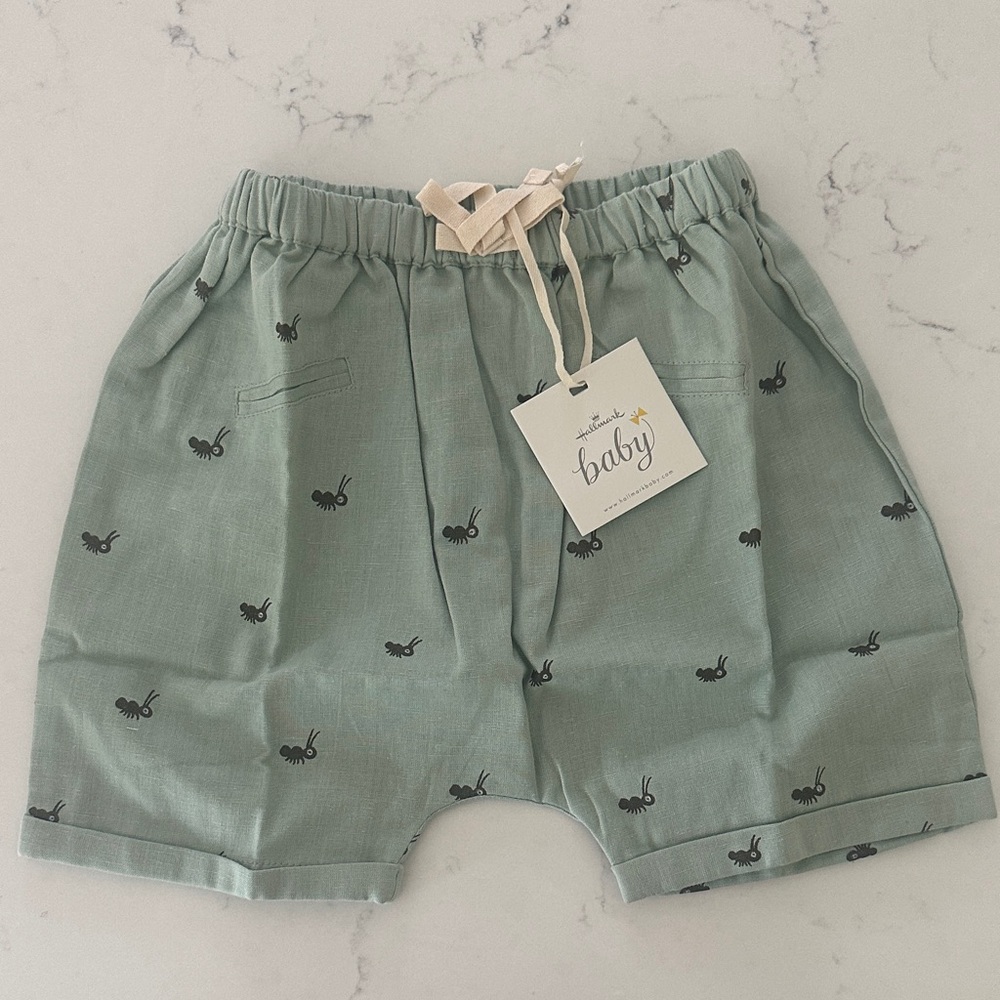 Hallmark Baby Green Ant Print Shorts